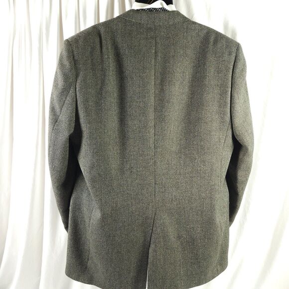 Austin Reed Mens 46L Gray Single Vent 2 Button Front Sports Coat Blazer - Picture 2 of 15
